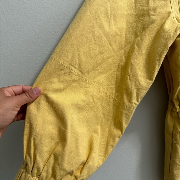 APIECE APART 100% Cotton Long Safari Jacket Buttery Yellow Size Large - Picture 5 of 15